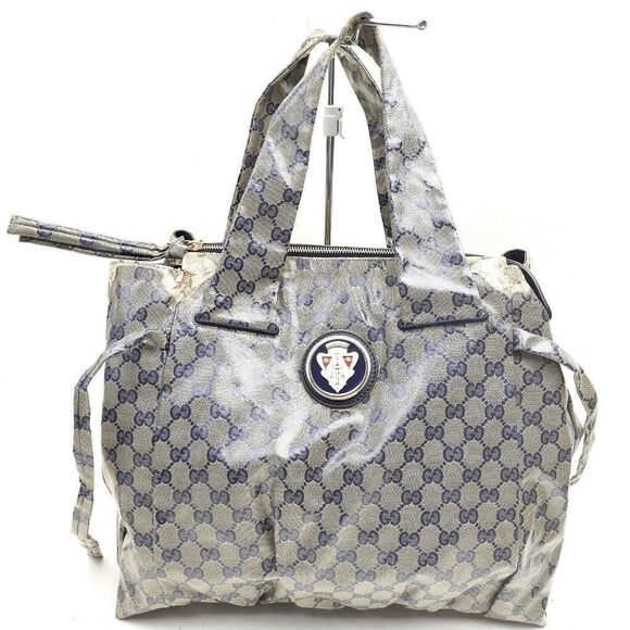Authentic GUCCI Guccissima Crystal Canvas Hysteria Hobo Bag /Shoulder Bag *FLAWS - Picture 1 of 13
